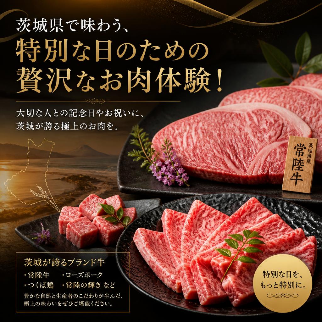 茨城県で味わう、特別な日のための贅沢なお肉体験！