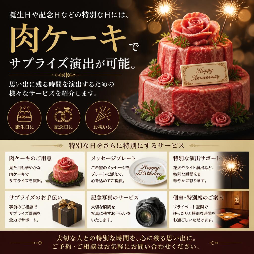 特別な日にサプライズを