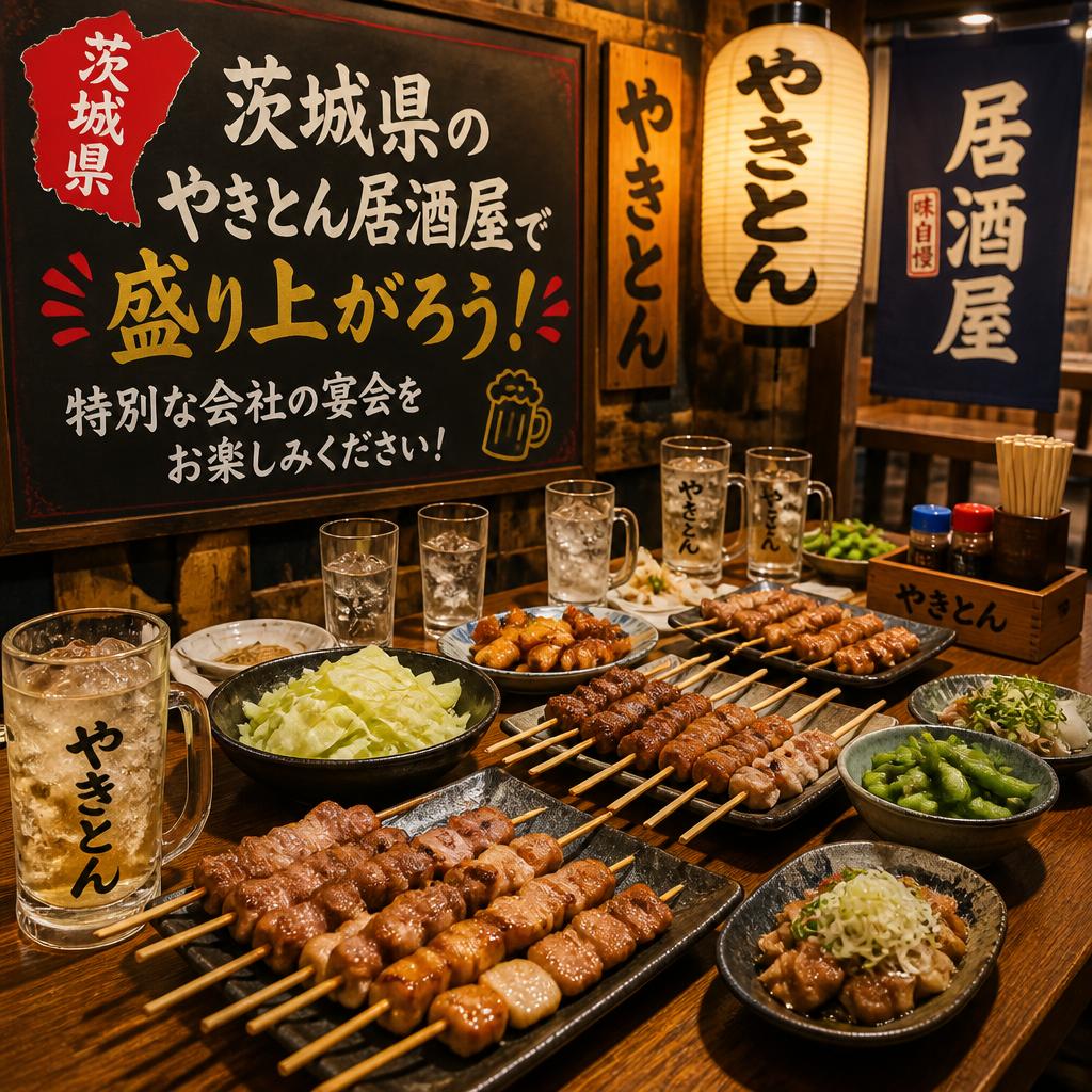 茨城県のやきとん居酒屋で盛り上がる！特別な会社の宴会をお楽しみください！